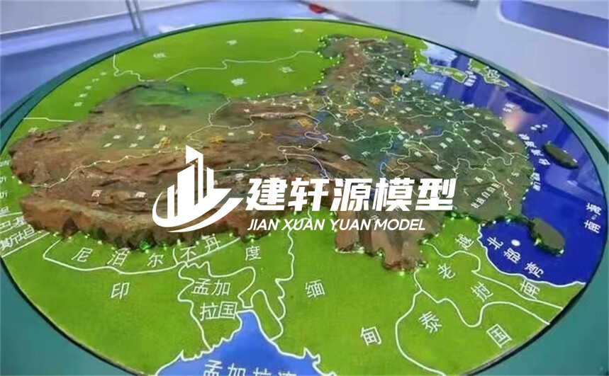 唐河地形模型制作